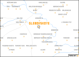 map of Glebovskoye