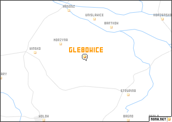 map of Głębowice