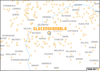 map of Glečenska Maala