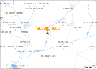 map of Gledachevo