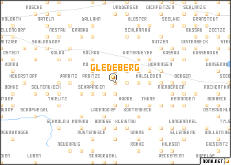 map of Gledeberg
