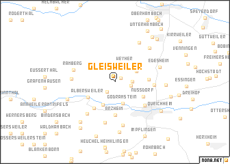 map of Gleisweiler