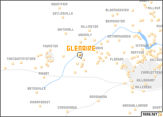 map of Glenaire