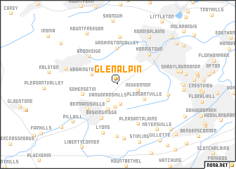 map of Glen Alpin