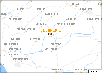 map of Glen Alvie