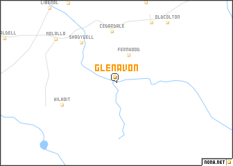 map of Glen Avon