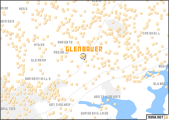 map of Glenbauer