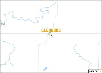 map of Glenboro