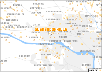 map of Glenbrook Hills