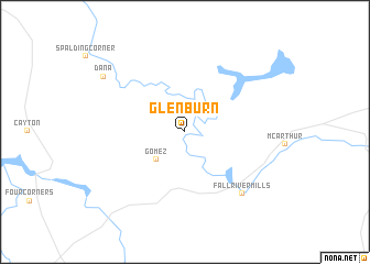 map of Glenburn