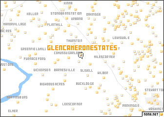 map of Glen Cameron Estates