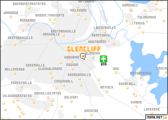 map of Glencliff