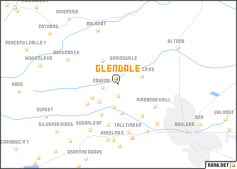 map of Glendale