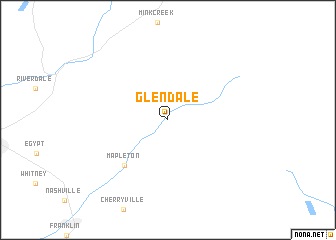 map of Glendale