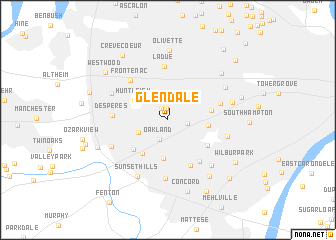 map of Glendale