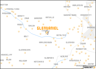 map of Glen Daniel