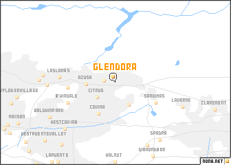 map of Glendora