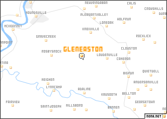 map of Glen Easton