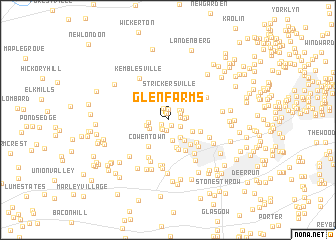 map of Glen Farms