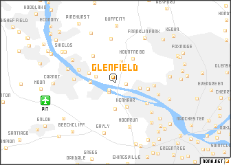 map of Glenfield