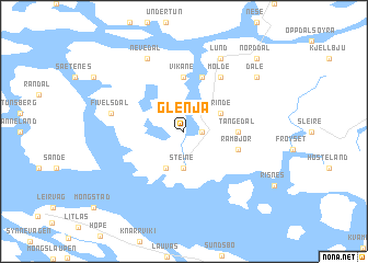 map of Glenja