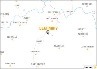map of Glenmary