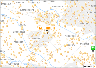 map of Glenmont