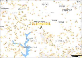 map of Glen Morris