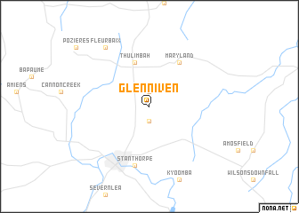 map of Glen Niven