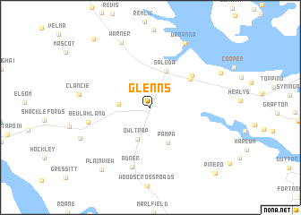 map of Glenns