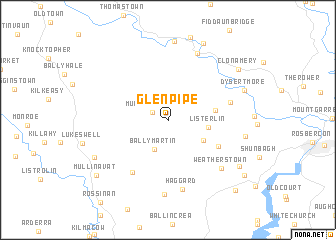 map of Glenpipe