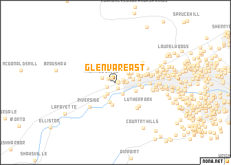 map of Glenvar East