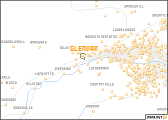 map of Glenvar