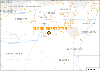 map of Glenview Estates