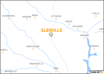 map of Glenville