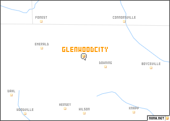 map of Glenwood City