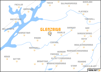 map of Glenzaida