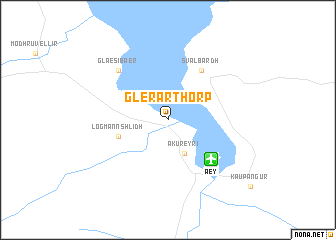 map of Glerárþorp