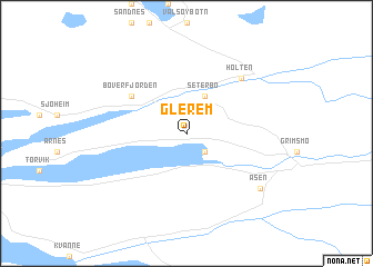 map of Glerem