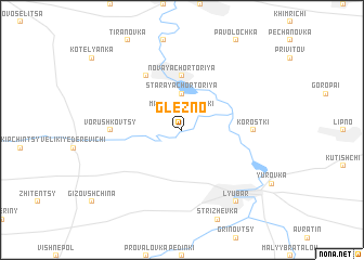 map of Glezno