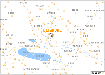 map of Glibavac