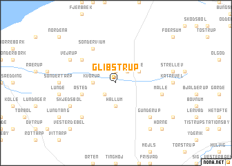 map of Glibstrup