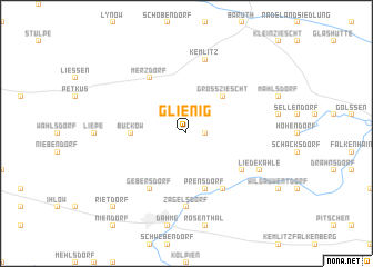 map of Glienig