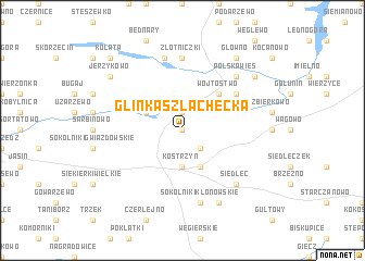 map of Glinka Szlachecka