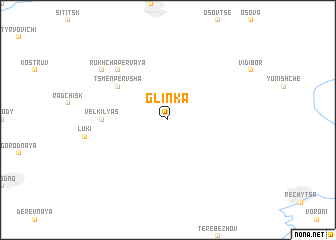 map of Glinka