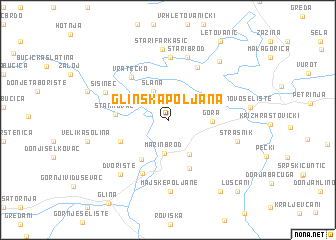 map of Glinska Poljana