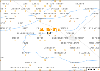 map of Glinskoye