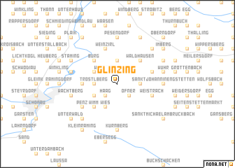map of Glinzing
