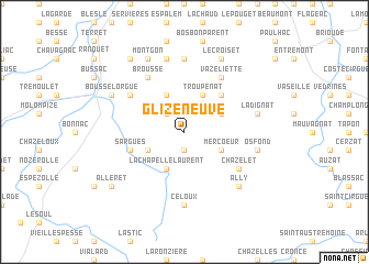 map of Glizeneuve