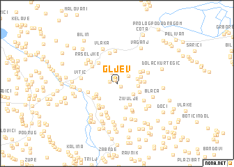 map of Gljev